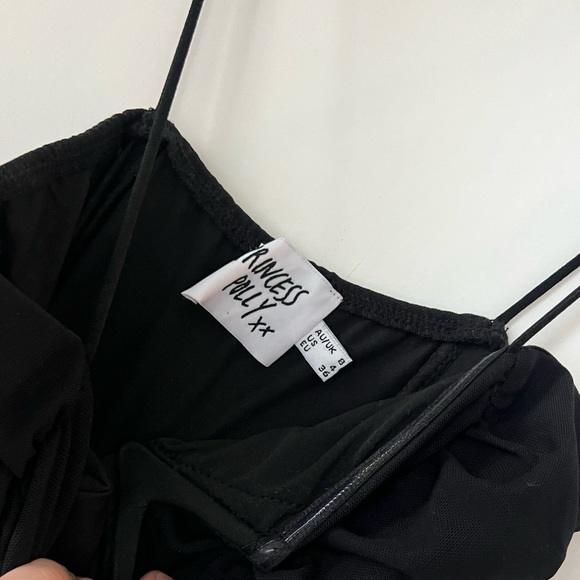 Princess Polly mini dress black size 4 - Picture 4 of 4